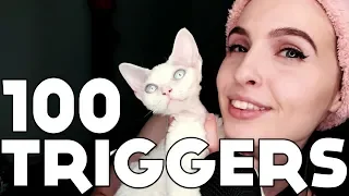 ASMR 100 TRIGGERS IN 4 MINUTES