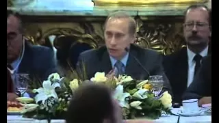 Путин припечатал Гусинского (скандальное выступление)