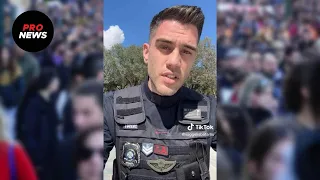 Βίντεο αστυνομικού για τη μεγαλειώδη συγκέντρωση των Τεμπών: «Είμαστε 1.000% μαζί σας»
