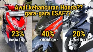 Gara gara ESAF !! Awal Kehancuran Honda di indonesia ?? Pada pilih Yamaha Gear ketimbang Beat !!