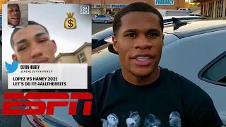 Devin Haney Reveals FaceTime Agreement with Teofimo Lopez for UNDISPUTED & ESPN False Advertisement