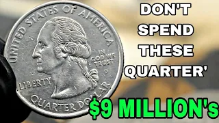 DO YOU HAVE THESE TOP 5 MOST VALUABLE COMMORATIVE QUARTER DOLLAR COINS WORTH OVER $9 MILLION's!