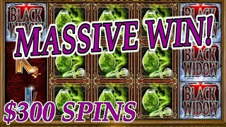 MUST SEE MASSIVE BLACK WIDOW JACKPOT! 🕸️ HIGH LIMIT $300 SPINS