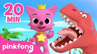 Baby Shark und Dinosaurier! + | Dinosaurier Lieder | Pinkfong! Baby Hai Kinderlieder