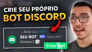 Como CRIAR um BOT no DISCORD SEM BAIXAR NADA e COLOCAR ONLINE em 10 MINUTOS