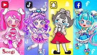 [🐾paper diy🐾] Pretty Cure Girl: Social Media Hot Trend Get NEW FASHION | DIY Arts & Paper Crafts