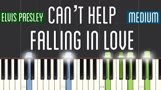 Elvis Presley - Can’t Help Falling In Love Piano Tutorial | Medium