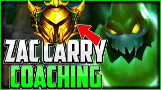 How to Carry LOW ELO with Zac Jungle Season 12 [GOLD ZAC COACHING] - KingStix | Challenger Coaching