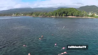 The ultimate All Blacks water recovery session