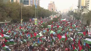 Pro-Palestinian rally in Karachi to mark 100 days of Israel-Hamas war