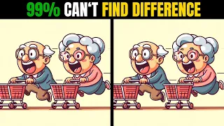 Spot The Difference : Only Genius Find Differences [ Old People #41]