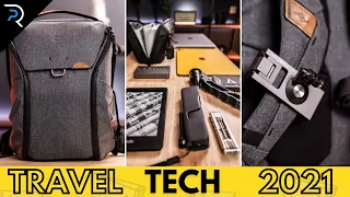 What's in my M1 iPad Pro 2021 travel backpack - MUST HAVE travel tech!!