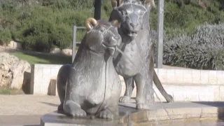 Jerusalem Israel - The story of the "Lion Fountain", Bloomfield Gardens, Yemin Moshe