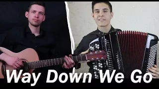 Guitar vs Bayan | Who played it better ? (Way down we go - Kaleo)