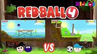 Red Ball 4 Green Hills Level 1 to Level 15 (Boss Stage) Duel Gameplay Walkthrough