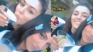 Hande Ercel ve Arkadasindan Eylenceli Video Görüntülər