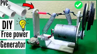 Build Flywheel Spring Machine Make Electricity Free Energy Generator