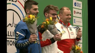 European Shooting 2023 Tallinn Estland men 11 March 2023 medal ceremony