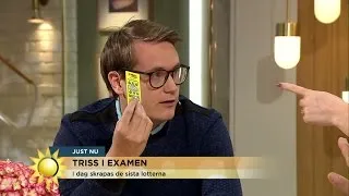 Historiskt Triss-skrap i tv: "Blev INGEN vinst!" - Nyhetsmorgon (TV4)