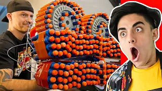The men fighting with NERF !! (No way)