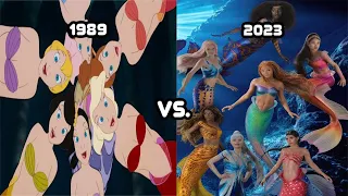 Comparing The Little Mermaid Ariel's Sisters (Animation vs Live-Action)