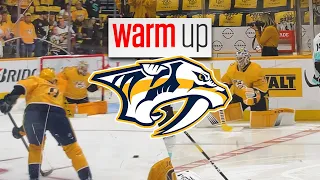 Warm Ups: Nashville Predators Juuse Saros David Rittich