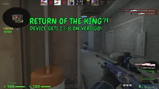 device PLAYS FACEIT VERTIGO! (DEVICE POV)