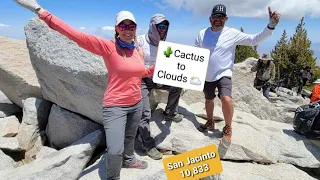 Cactus to Clouds C2C Hike Day Hike - Palms Springs to Mt. San Jacinto 10,300 Elevation Gain