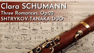 SHTRYKOV-TANAKA DUO | Clara SCHUMANN Three Romances, Op.22 | (transcribed for Clarinet & Piano)