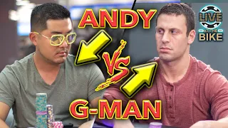 Garrett Adelstein FALLS for the Double Check-Raise ♠ Live at the Bike!