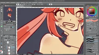 (Clip Studio Paint) Fate Go SpeedPaint- Tamamo no Mae & Gudako