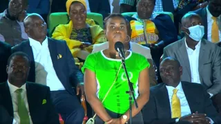 MUSALIA MUDAVADI'S DAUGHTER SPEAKS AT HER DAD'S EARTHQUAKE ANNOUNCEMENT EVENT AT THE BOMAS OF KENYA!