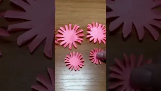 How to make a Paper Flower to decorate a present or a card #shorts