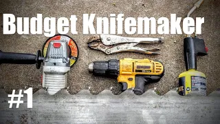 Making A Knife From Saw Steel With Basic Tools, Knifemaking On A Budget, How To Make A Knife PART 1
