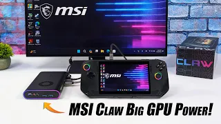 The New MSI Claw Is Actually A FAST Gaming PC When You Add A Powerful eGPU