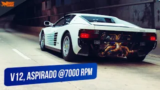 Única Ferrari TESTAROSSA com escape em Titânio Secret Weapon DO MUNDO