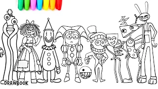 Drawing and painting ALL THE CHARACTERS of The Amazing Digital Circus