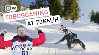 Sled Race at Wildkogel | The 14 km Toboggan Run in Bramberg Austria | Quirky Customs