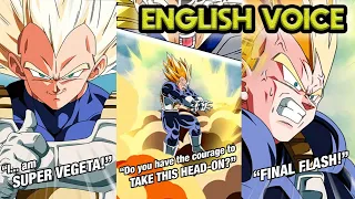 GLOBAL! STR SUPER VEGETA ENGLISH ACTIVE SKILL & SUPER ATTACKS! Dragon Ball Z Dokkan Battle