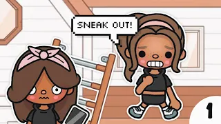 Sneaking Out With My BEST FRIEND! *GOT IN TROUBLE* || With Voices || Toca Life World Roleplay