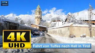 Tirol   Fahrt von Tulfes nach Hall in Tirol   4K   60Fps