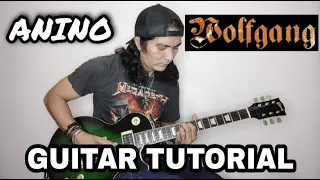 Wolfgang - ANINO - Guitar Tutorial - includes Guitar Solo (with RAFFLE for a set of Guitar Strings)