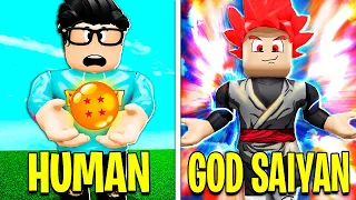 HUMAN To SUPER SAIYAN GOD! (Roblox)