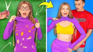 EASY CLOTHES HACKS FOR GIRLS! Fashion Life Hacks & DIY Outfit Ideas by Mr Degree