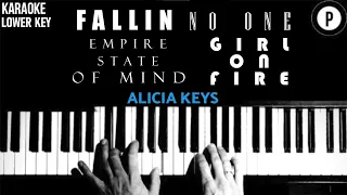 🎵 ALICIA KEYS Karaoke SONGS 🎵 FALLIN / NO ONE / EMPIRE STATE OF MIND / GIRL ON FIRE