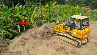 New Episode Amazing Take Tree Debris Eliminate​ Banana Plantation By Dump Trucks Bulldozer Working