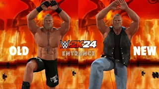 WWE 2K24 - Brock lesnar Entrance Old & New