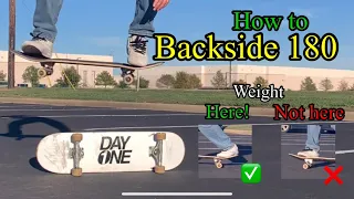 HOW TO BACKSIDE 180 - a guide to make learning easy for beginners