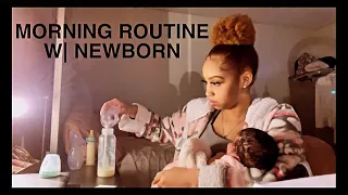 REALISTIC NEWBORN MORNING ROUTINE | FIRST TIME MOM