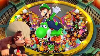 Super Mario Party - Lucky Team Battle - Donkey Kong's Team vs Luigi's Team